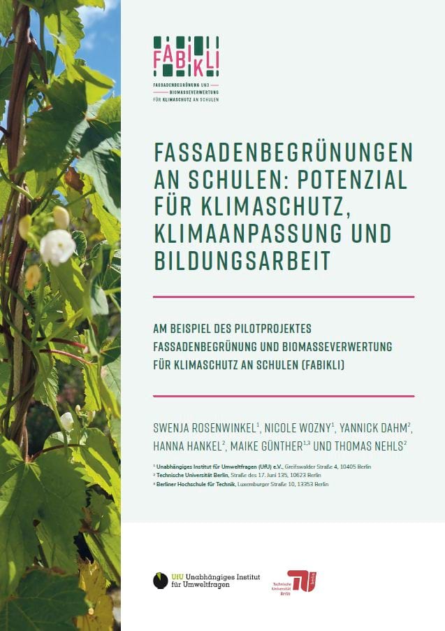 Download Potenzialstudie Fassadenbegrünungen an Schulen